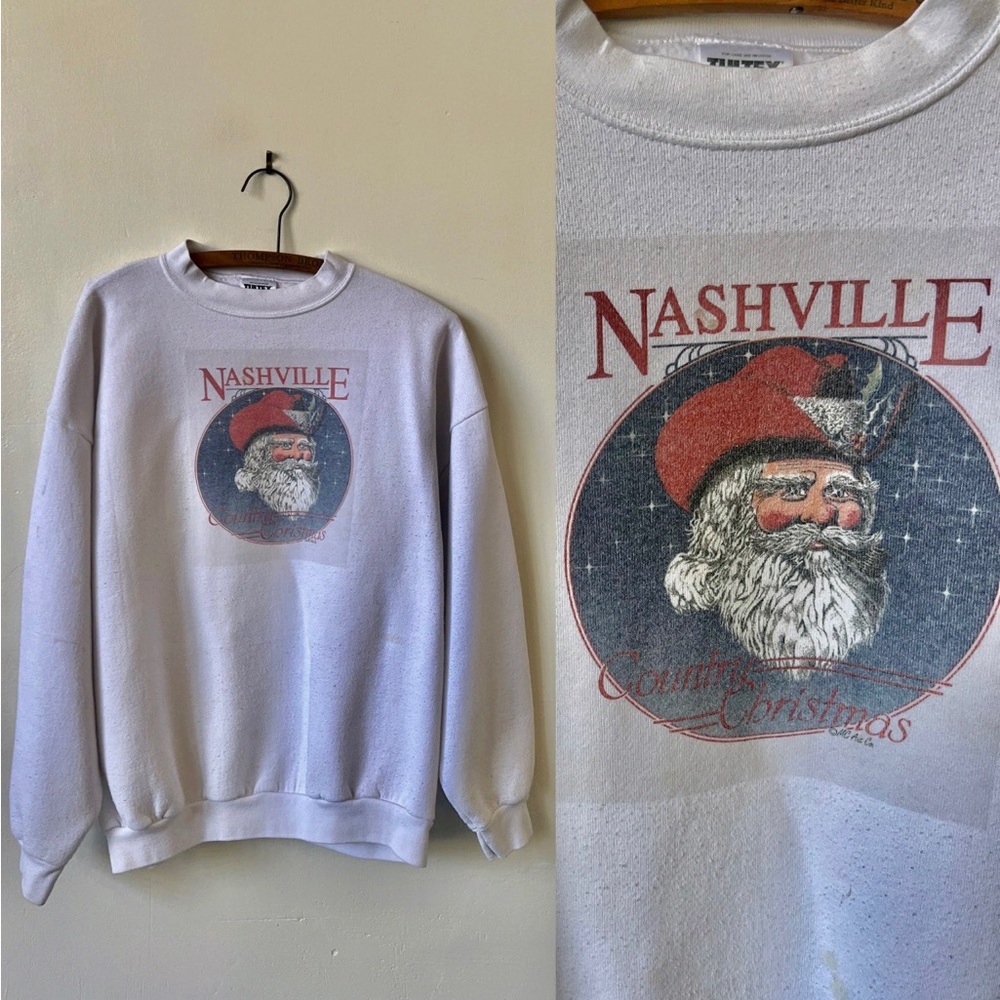 Vintage Christmas Sweater 1990’s Nashville Country Christmas Sweatshirt
